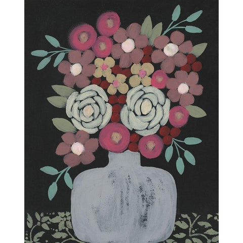 Bundle of Flowers I Gold Ornate Wood Framed Art Print with Double Matting by Moore, Regina