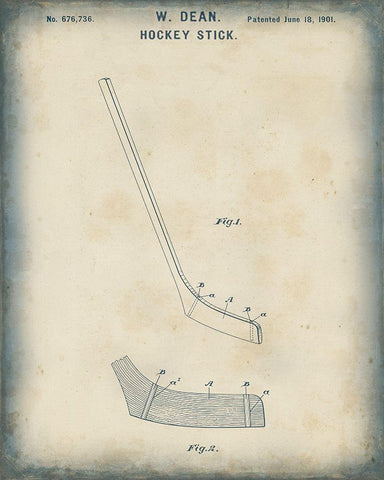 Patented Sport III Black Ornate Wood Framed Art Print with Double Matting by Studio W