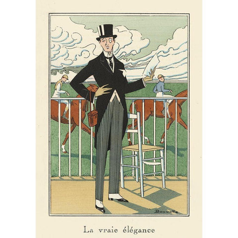 Mens Fashion I Black Modern Wood Framed Art Print by DeNardo, Laura