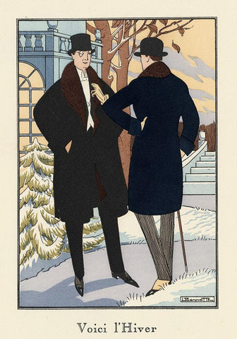 Mens Fashion II White Modern Wood Framed Art Print with Double Matting by DeNardo, Laura