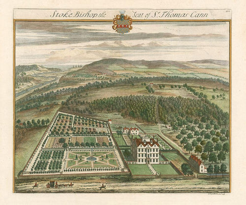 Kips Garden Views II White Modern Wood Framed Art Print with Double Matting by Kip, Johannes