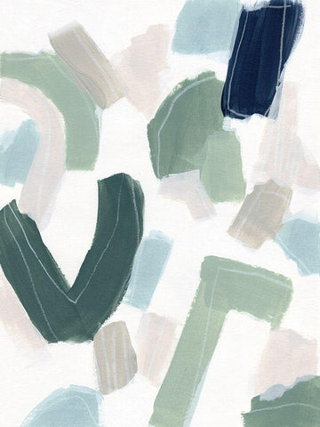 Litmus Test I Black Ornate Wood Framed Art Print with Double Matting by Vess, June Erica