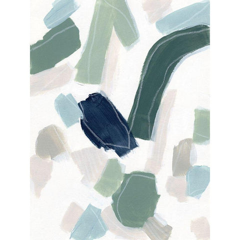 Litmus Test II White Modern Wood Framed Art Print by Vess, June Erica