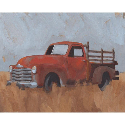 Farm Truck IV White Modern Wood Framed Art Print by Green, Jacob
