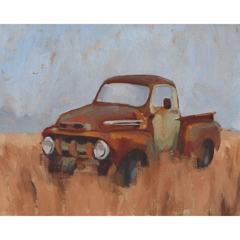 Farm Truck VI Gold Ornate Wood Framed Art Print with Double Matting by Green, Jacob