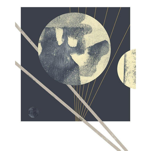 Planetary Weights I White Modern Wood Framed Art Print by Green, Jacob
