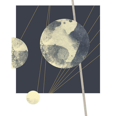Planetary Weights II White Modern Wood Framed Art Print by Green, Jacob