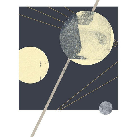 Planetary Weights III White Modern Wood Framed Art Print by Green, Jacob