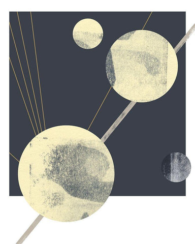 Planetary Weights IV Black Ornate Wood Framed Art Print with Double Matting by Green, Jacob