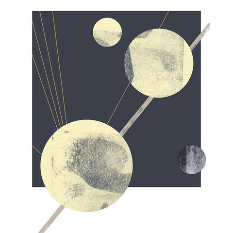 Planetary Weights IV Gold Ornate Wood Framed Art Print with Double Matting by Green, Jacob
