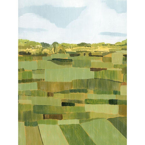 Woven Pasture I Black Modern Wood Framed Art Print by Popp, Grace