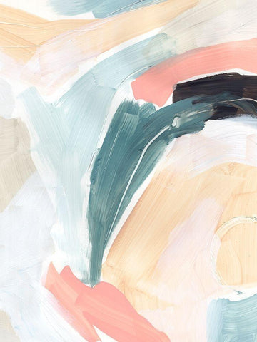 Cycle Swatch I White Modern Wood Framed Art Print with Double Matting by Vess, June Erica