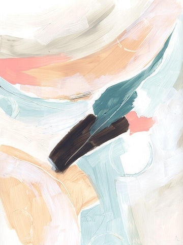 Cycle Swatch II Black Ornate Wood Framed Art Print with Double Matting by Vess, June Erica