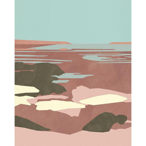 Saltwater Sea I White Modern Wood Framed Art Print by Green, Jacob