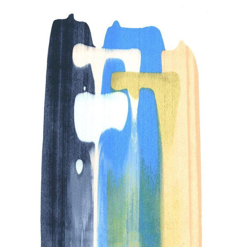 Landslide IV Black Modern Wood Framed Art Print with Double Matting by Caroline, Emma