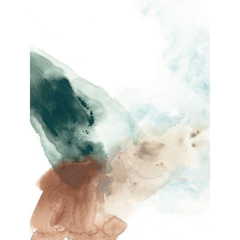 Liquid Rhythm I White Modern Wood Framed Art Print by Vess, June Erica