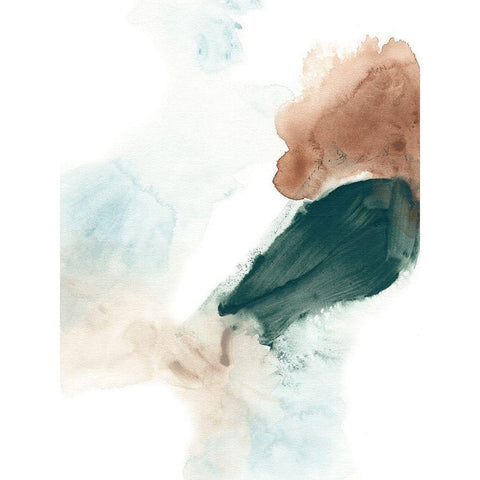 Liquid Rhythm II White Modern Wood Framed Art Print by Vess, June Erica