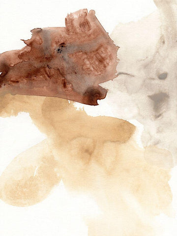 Tectonic Geyser II White Modern Wood Framed Art Print with Double Matting by Vess, June Erica