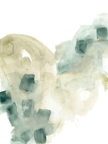 Fluid Dynamics I White Modern Wood Framed Art Print with Double Matting by Vess, June Erica