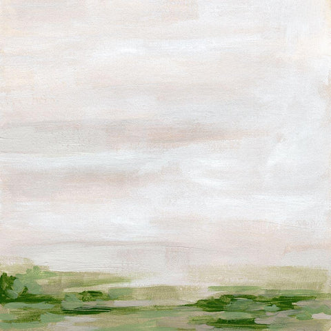 Marsh Horizon I Black Modern Wood Framed Art Print by Vess, June Erica