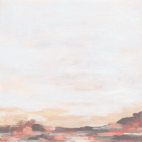 Rose Inlet II White Modern Wood Framed Art Print by Vess, June Erica