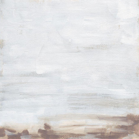 Neutral Breakers II Black Modern Wood Framed Art Print with Double Matting by Vess, June Erica