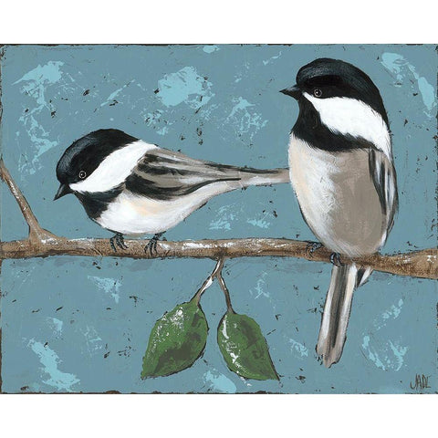 Best Buds II Black Modern Wood Framed Art Print by Reynolds, Jade
