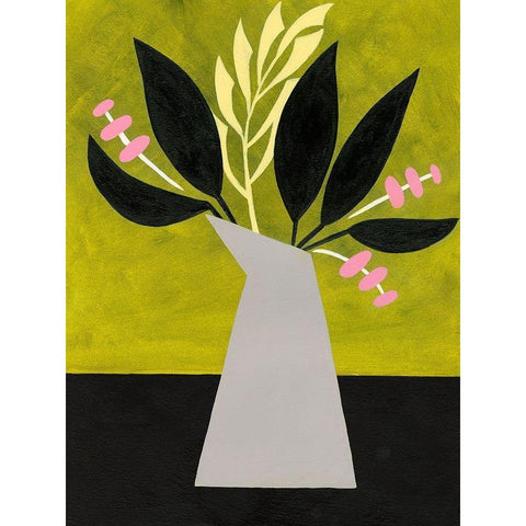 Mod Bouquet I Gold Ornate Wood Framed Art Print with Double Matting by Moore, Regina