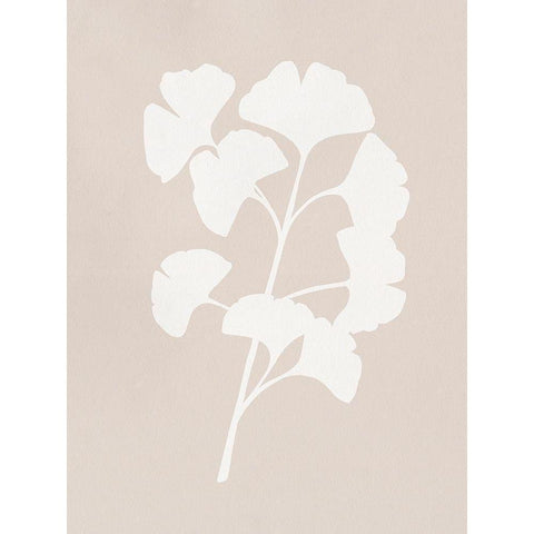 Ginkgo Branch I Black Modern Wood Framed Art Print by Caroline, Emma