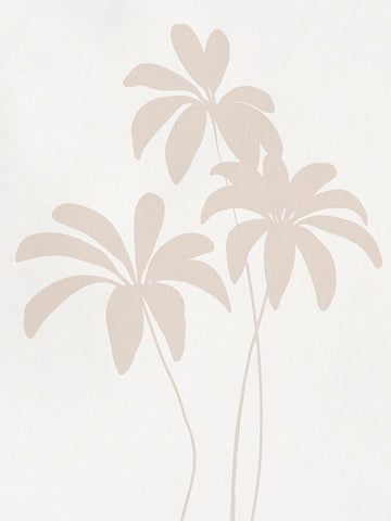 Schefflera II Black Ornate Wood Framed Art Print with Double Matting by Caroline, Emma
