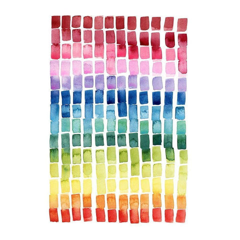 Under the Rainbow I Black Modern Wood Framed Art Print with Double Matting by Popp, Grace