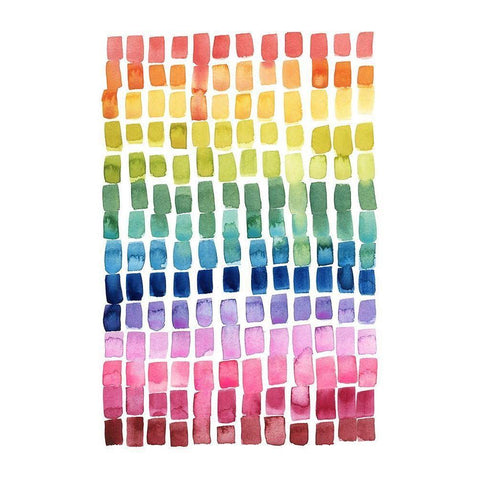 Under the Rainbow II White Modern Wood Framed Art Print by Popp, Grace