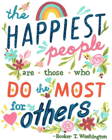 Booker T Washington Quote I White Modern Wood Framed Art Print with Double Matting by Vess, June Erica