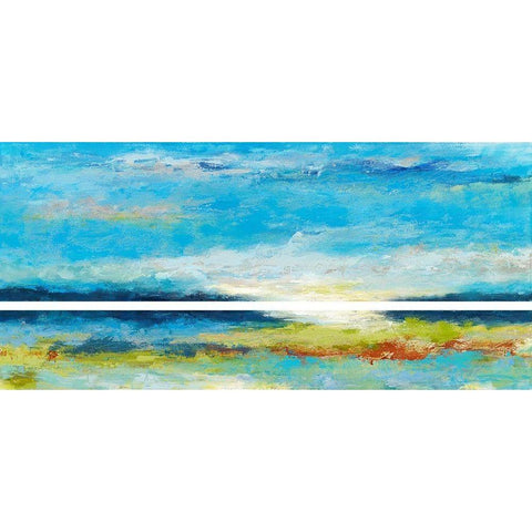 Tidings White Modern Wood Framed Art Print by Bothne, Janet