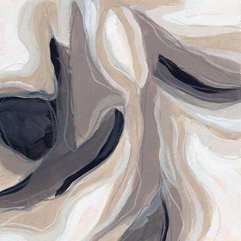 Stone Ripple IV Gold Ornate Wood Framed Art Print with Double Matting by Vess, June Erica