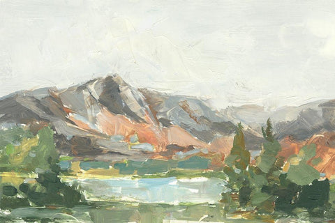 Rusty Mountains I White Modern Wood Framed Art Print with Double Matting by Harper, Ethan