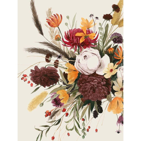 Equinox Bouquet I White Modern Wood Framed Art Print by Popp, Grace