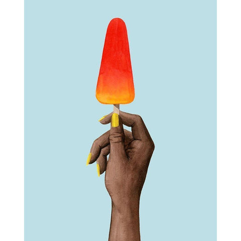 Popsicle Summer II White Modern Wood Framed Art Print by Popp, Grace