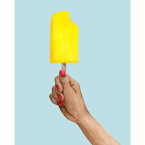 Popsicle Summer III White Modern Wood Framed Art Print by Popp, Grace