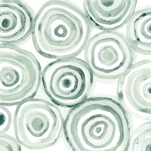 Subtle Signals IX White Modern Wood Framed Art Print by Vess, June Erica