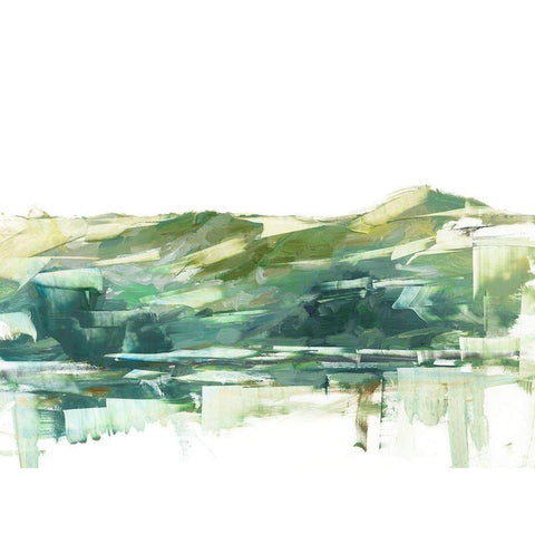 Across The Lake I Gold Ornate Wood Framed Art Print with Double Matting by Harper, Ethan