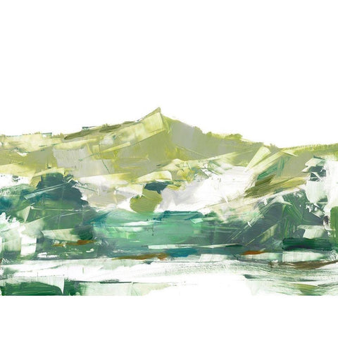 Across The Lake II Gold Ornate Wood Framed Art Print with Double Matting by Harper, Ethan