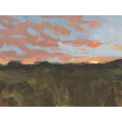 Sunset in Taos I Black Modern Wood Framed Art Print by Green, Jacob