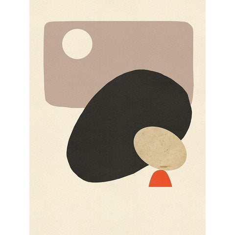 Megalith II Black Modern Wood Framed Art Print by Green, Jacob