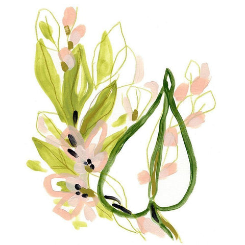 Tropical Cadenza II Gold Ornate Wood Framed Art Print with Double Matting by Vess, June Erica