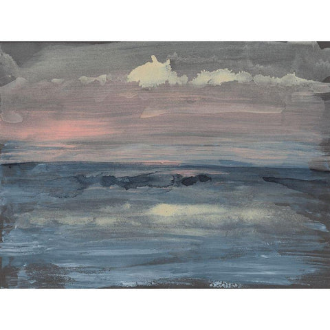 Breaking Sea II Black Modern Wood Framed Art Print with Double Matting by Goldberger, Jennifer