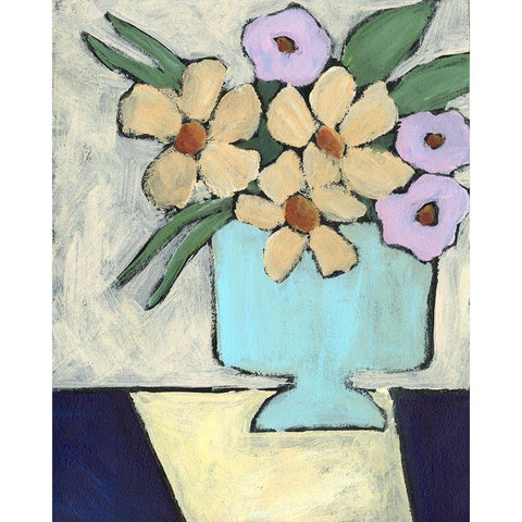Distressed Bouquet II Gold Ornate Wood Framed Art Print with Double Matting by Moore, Regina
