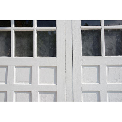 Black and White Windows and Shadows III Gold Ornate Wood Framed Art Print with Double Matting by DeNardo, Laura