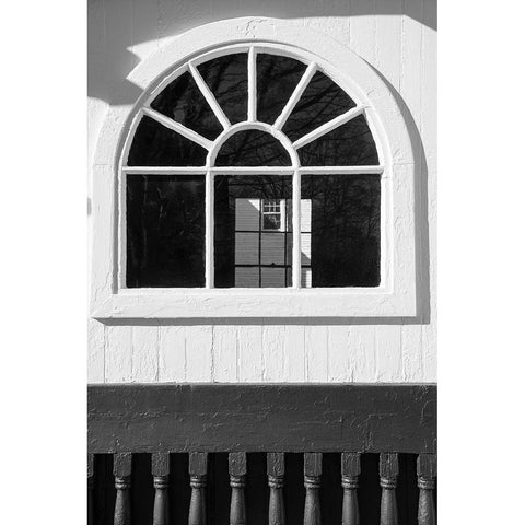 Black and White Windows and Shadows IV Black Modern Wood Framed Art Print by DeNardo, Laura