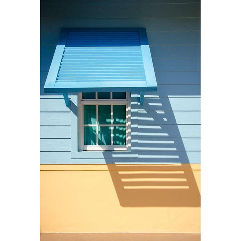 Beachtown Blues I Black Modern Wood Framed Art Print with Double Matting by DeNardo, Laura